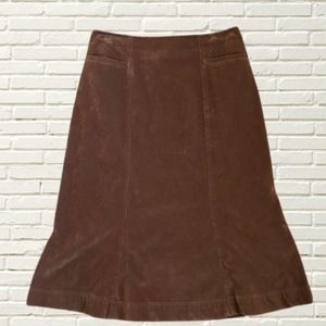 J.Jill brown corduroy skirt Sz 0